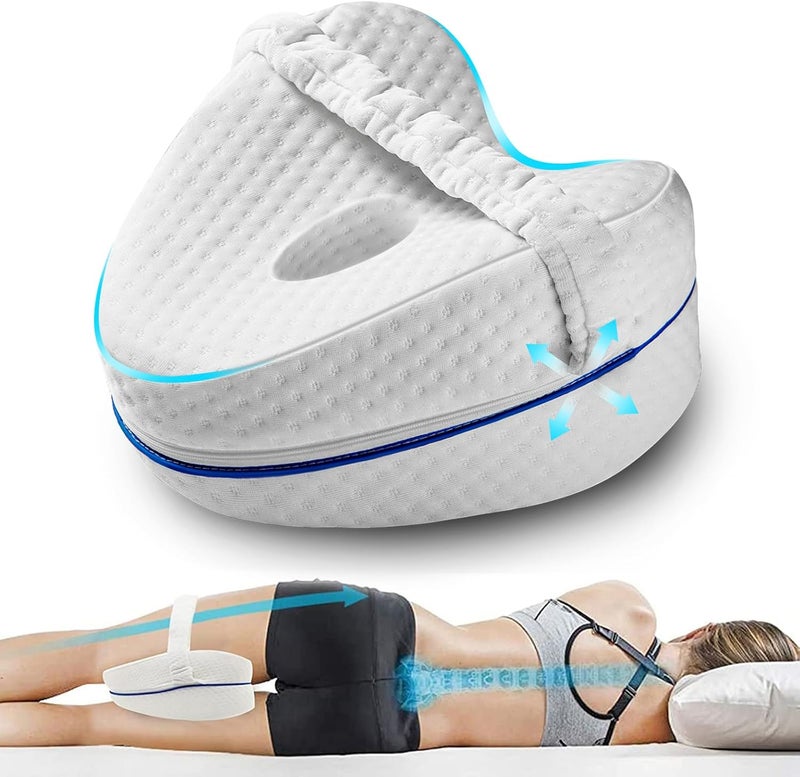 Vertdens Leg Pillow, Knee Pillow for Side Sleepers, Leg Pillows for Sleeping, Knee Cushion for Sleeping,Suitable for Relieving Leg, Back, Knee Pain - Image 1